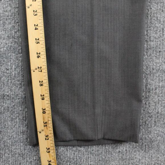 Canali Suit Mens 54 L Gray Herringbone Wool 2 Button Double Vent Business Work - Picture 16 of 16